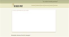 Desktop Screenshot of businesspost.hu